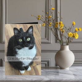 Till bästa Kat-foto och Anpassningsbar Mamma någon Helgkort