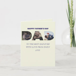 TILL BÄSTA PAPPA NÅGONSIN 3 PHOTO FARS DAG INBJUDAN