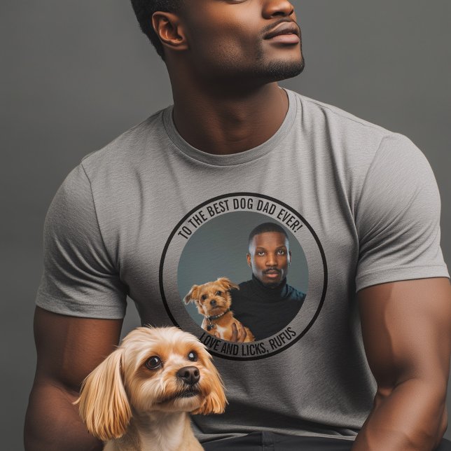 Till bästa Pappa någonsin-Anpassningsbar för foto  T Shirt (Skapare uppladdad)