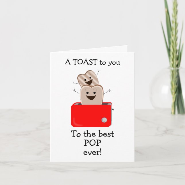 Till bästa POP Pappa-kort Kort (Framsida)