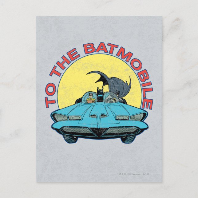 Till BatMobile - Distress-ikonen Vykort (Framsida)