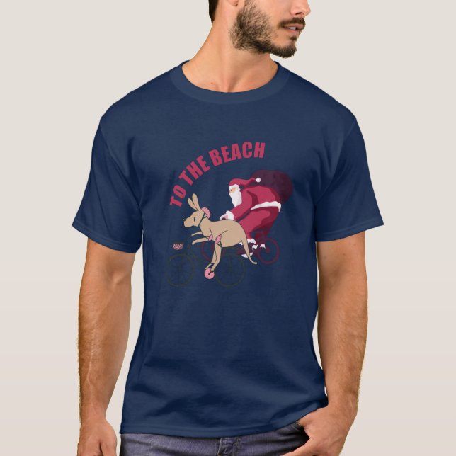 Till Beach - Australiska julen T Shirt (Framsida)