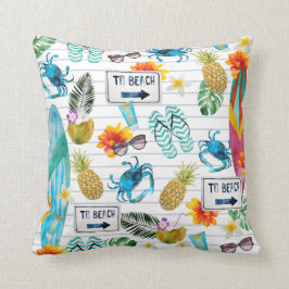 Till Beach Mönster-sommaren Kudde