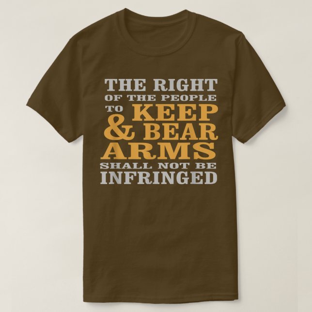 Till Behålla & Bear Arm Pro Gun 1950 T Shirt (Design framsida)
