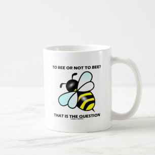 Till biet eller inte till biet? Det är ifrågasä Kaffemugg