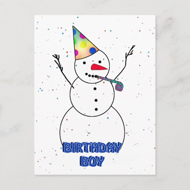 Till Birthday Boy! Vykort (Framsida)