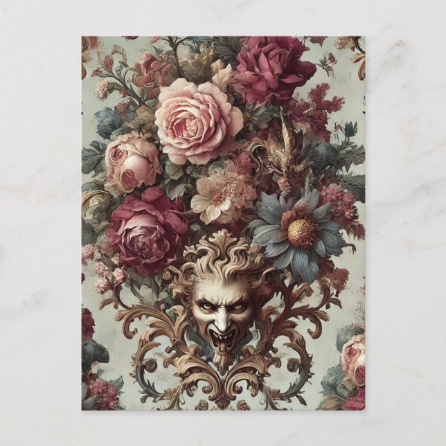 🌺 till Bloom - gotiic Victorian Helg Vykort (Framsida)