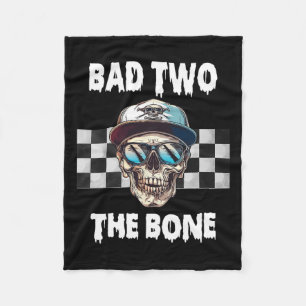 Till Bone Birthday Halloween Skeleton Boy Toddle Fleecefilt