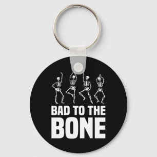 Till Bone Skeleton Funny Halloween Skeleton Nyckelring