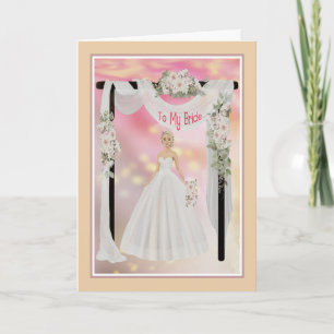 Till Bride från Make på Bröllopsdag Kort