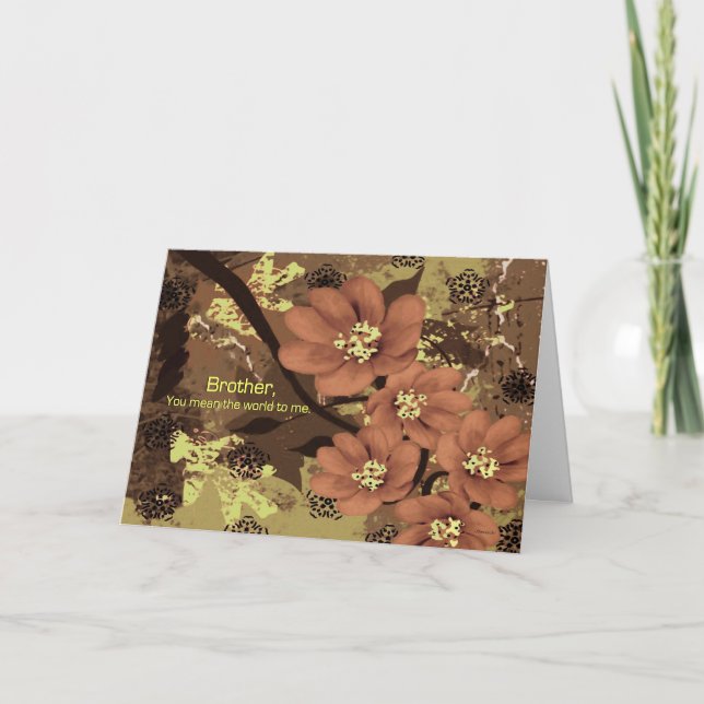 Till bror (Adjö från Terminalt sjuk Syskon) Kort (Framsida)