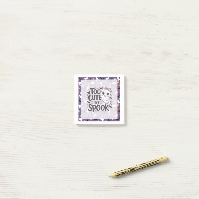 Till Cute to Spook Post-it Block (På skrivbordet)