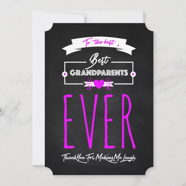 Till de bästa, bästa farföräldrar någonsin, tack (Framsida)