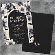 Till Death do oss Part Blommigt Bröllop