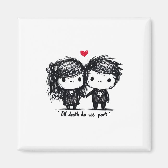 Till Death do us Part Classic - Autumn Kärlek Magnet (Framsidan)