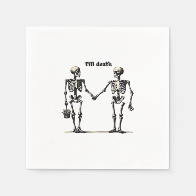 Till Death do us Part Classic - Funny Kärlek-citat Pappersservett (Framsidan)