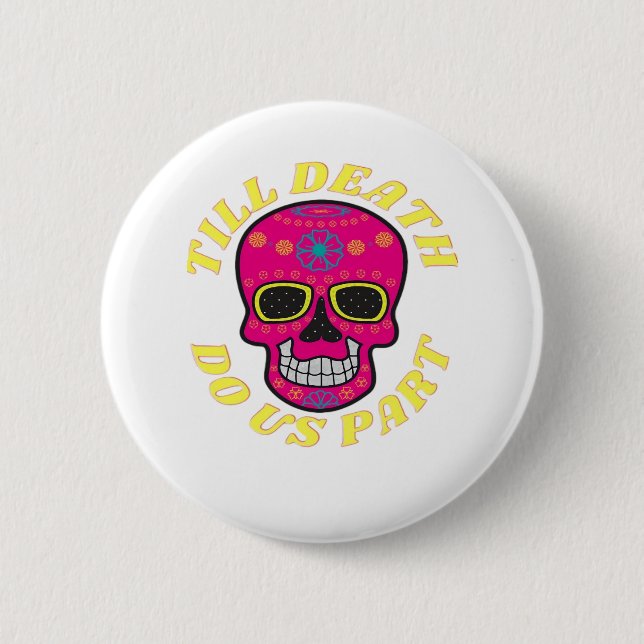 Till Death do us Part Classic - Gothic Bröllop Knapp (Framsida)