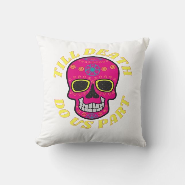 Till Death do us Part Classic - Gothic Bröllop Kudde (Framsida)