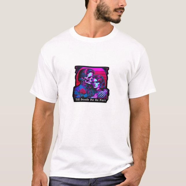 Till Death do us Part Classic - Grim Reaper Romanc T Shirt (Framsida)