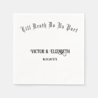 Till Death do US Part Elegant Gothic Bröllop