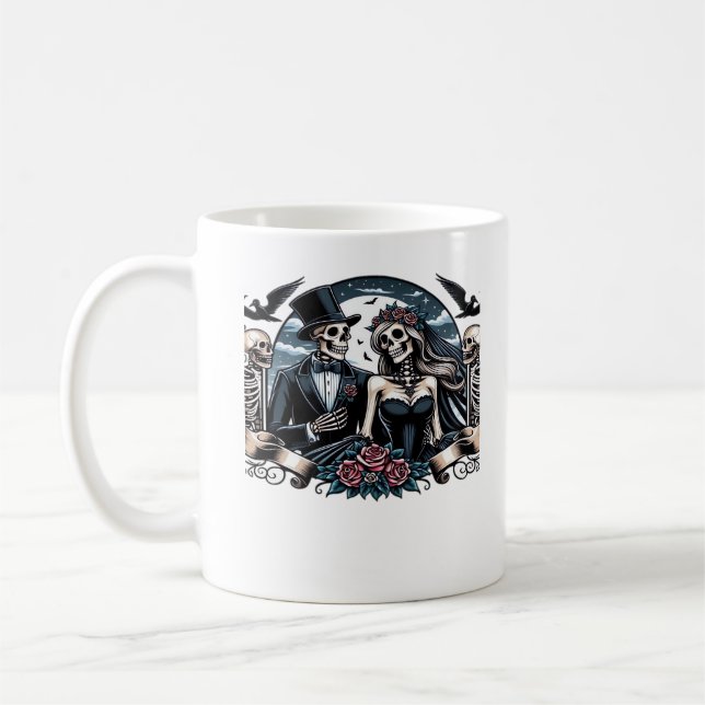 Till Death do us part - Gothic Kärlek Kaffemugg (Vänster)
