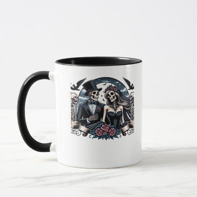 Till Death do us part - Gothic Kärlek Mugg (Vänster)