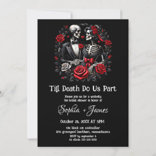 Till Death do Us Part Halloween Möhippa Inbjudningar
