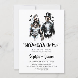 Till Death do Us Part Halloween Möhippa Inbjudningar