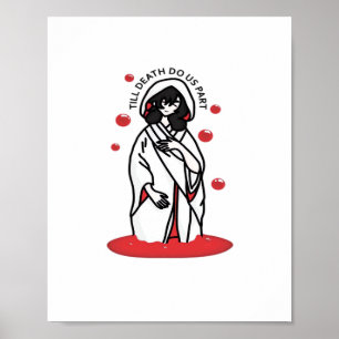 Till Death do us part - Haunting Bröllop Slogan Poster