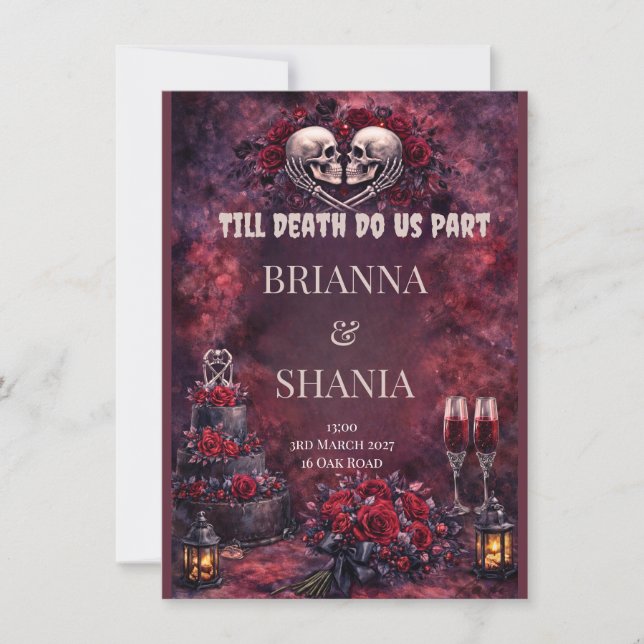 Till Death Do Us Part Inbjudningar (Framsida)