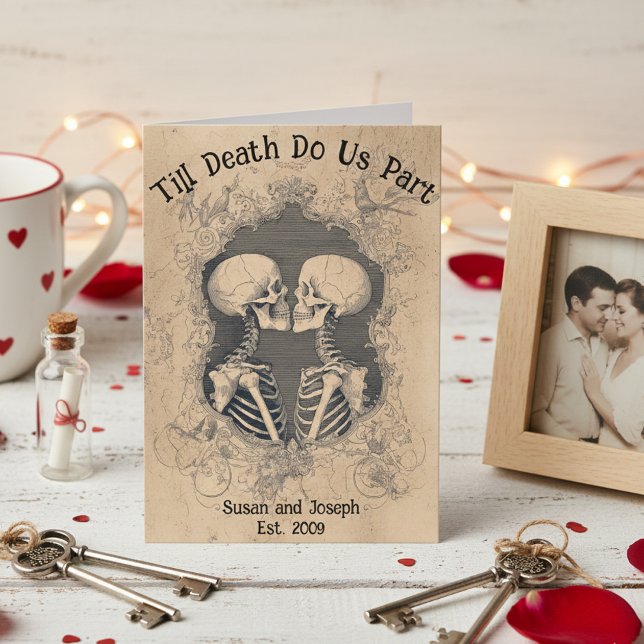 Till Death Do Us Part Skeleton Couples  Kort (Skapare uppladdad)
