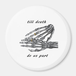 Till Death do us Part Skeleton Händer (Cream) clas Magnet