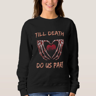 Till Death Do Us Part Skeleton Heart Hands Valenti T Shirt