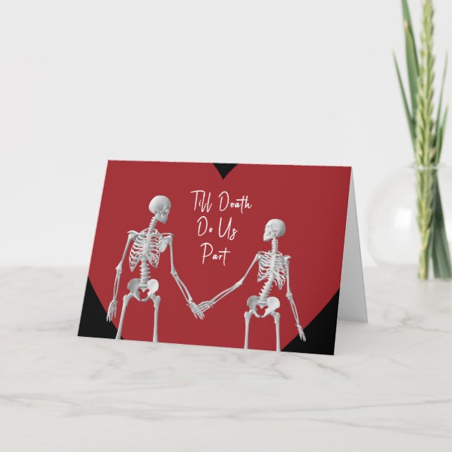 Till Death Do Us Part Valentine's Day Card opt2 Tack Kort (Framsida)