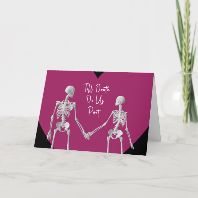 Till Death Do Us Part Valentine's Day Card opt3 Tack Kort (Framsida)