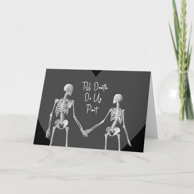 Till Death Do Us Part Valentine's Day Card opt4 Tack Kort (Framsida)