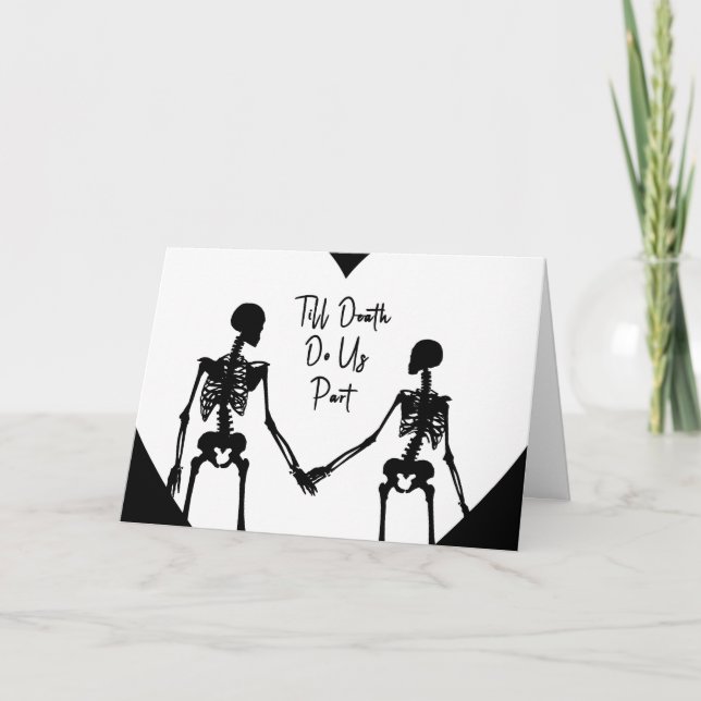 Till Death Do Us Part Valentine's Day Card opt5 Tack Kort (Framsida)