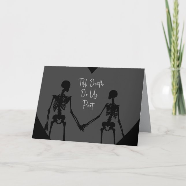 Till Death Do Us Part Valentine's Day Card opt7 Tack Kort (Framsida)