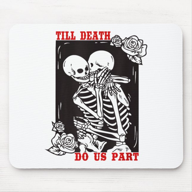 Till Death Do Us Part Wedding Skeleton Couple Vale Musmatta (Framsidan)