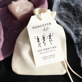 Till Death Do Us Party Hangover Kit Presentetikett