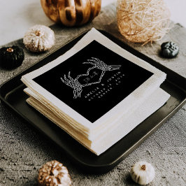 Till Death Halloween Bröllop Cocktail Napkins Pappersservett