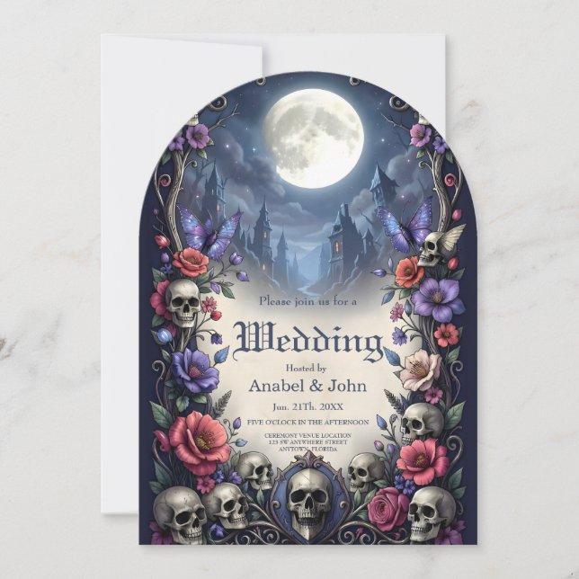 Till Death & Moonlight Bind Us.  Inbjudningar (Framsida)