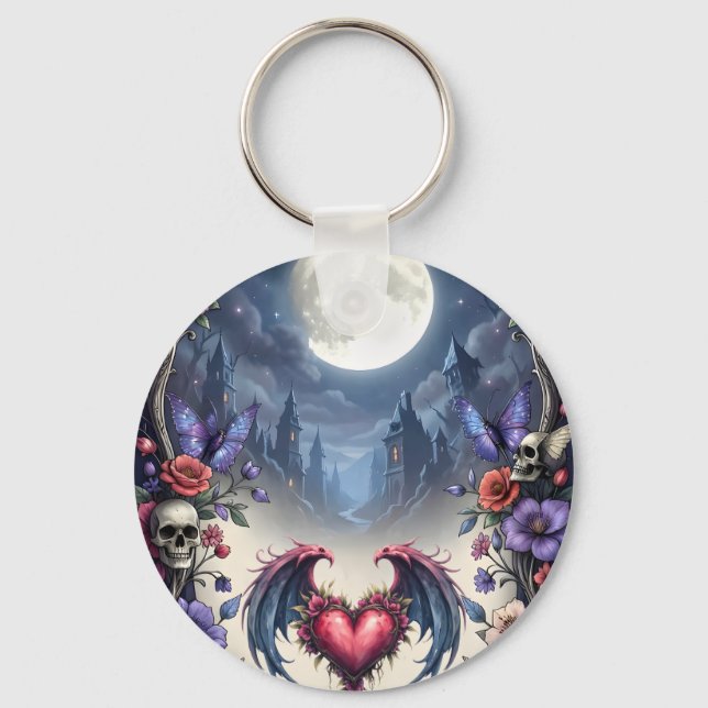 Till Death & Moonlight Bind Us.  Nyckelring (Baksida)
