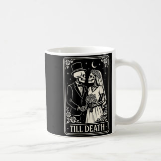 Till Death Skeleton Love Couples Gothic Wedding Br Kaffemugg