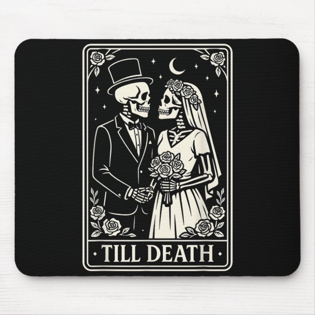 Till Death Skeleton Love Couples Gothic Wedding Br Musmatta (Framsidan)