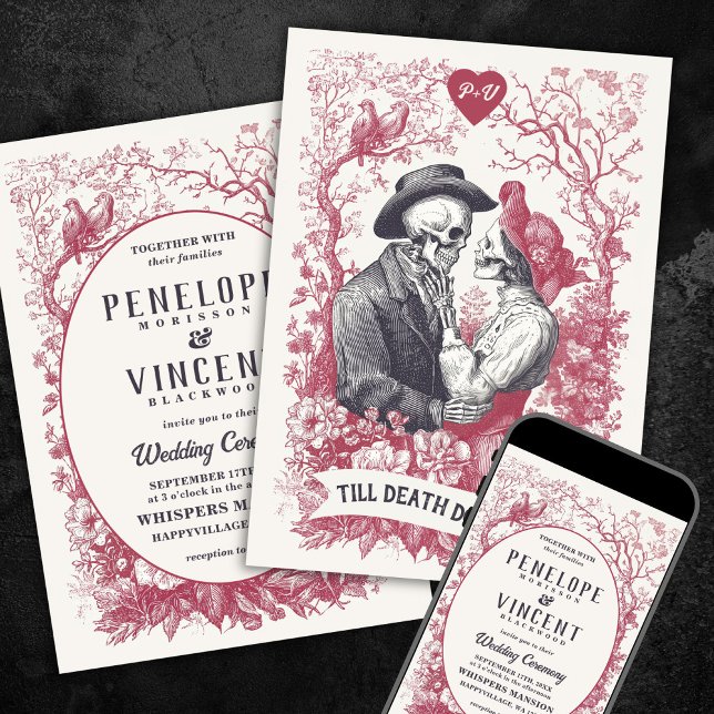 Till Death Wedding Invitation Inbjudningar (Skapare uppladdad)