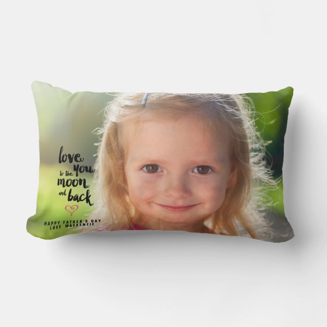 Till den måne- och för baksida | fars dag kudder lumbarkudde (Framsida)