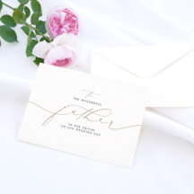 Till den underbara Far i Groom-Bröllopsdagen