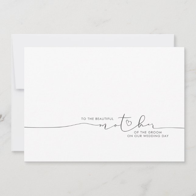 Till den vackra svärmodern Brudmeddelande (Framsida)