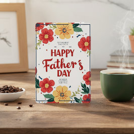 Till det bästa Fars dag-kortet för Pappa någonsin Julkort